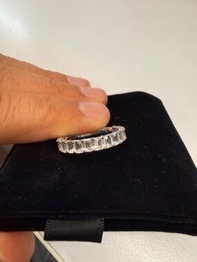 White topaz ring with 14k with gold